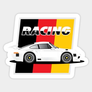 Racing - German Cup - White Sticker